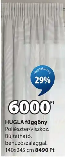 JYSK HUGLA függöny ajánlat