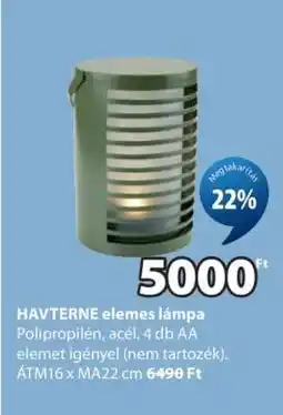JYSK HAVTERNE ELEMES LÁMPA ajánlat