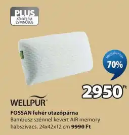 JYSK WELLPUR FOSSAN fehér utazópárna ajánlat