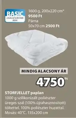 JYSK STORFJELLET paplan ajánlat