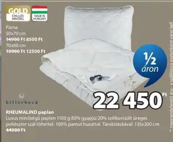 JYSK RHEUMALIND paplan ajánlat
