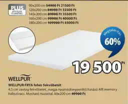JYSK WELLPUR FRYA fehér fekvőbetét ajánlat