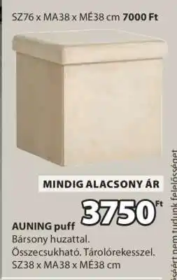 JYSK AUNING puff ajánlat