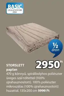 JYSK STORSLETT paplan ajánlat