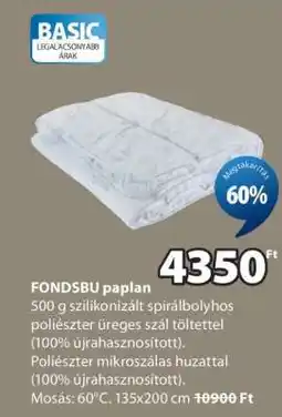 JYSK FONDSBU paplan ajánlat