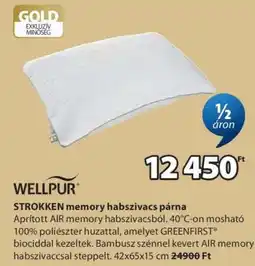 JYSK WELLPUR STROKKEN memory habszivacs párna ajánlat