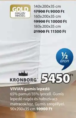 JYSK VIVIAN gumis lepedő ajánlat