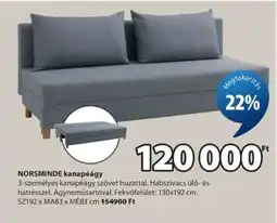 JYSK NORSMINDE kanapéágy ajánlat