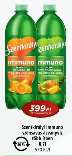 Real Szentkirályi Immuno szénsavas ásványvíz ajánlat