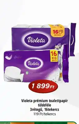 Real Violeta prémium toalettpapír ajánlat