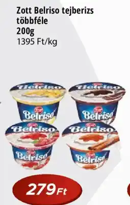 Real Zott Belriso tejberizs ajánlat