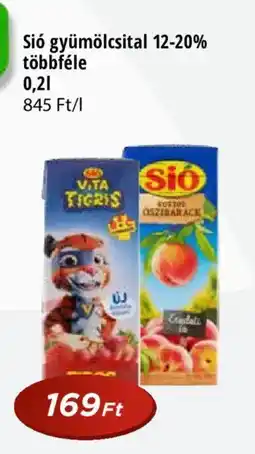 Real Sió gyümölcsital 12-20% többféle ajánlat