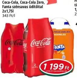 Real Coca-Cola, Coca-Cola Zero, Fanta szénsavas üdítőital ajánlat