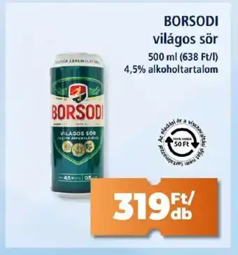 Goods Market Borsodi világos sör ajánlat