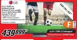 MediaMarkt LG 65" OLED evo OLED65C51LA 4K AI Smart TV 2025 ajánlat