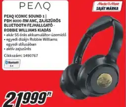 MediaMarkt Peaq iconic sound 1 pbh 8000-RW anc Bluetooth fejhallgató ajánlat