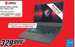 MediaMarkt Msi msi thin 15 laptop ajánlat