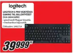 MediaMarkt Logitech G pro vezetékes gaming tkl billentyűzet ajánlat