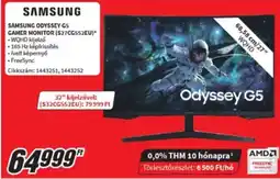 MediaMarkt Samsung odyssey G5 gamer monitor S27CG552EU ajánlat