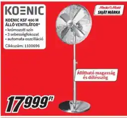 MediaMarkt Koenic ksf 400 M álló ventilátor ajánlat