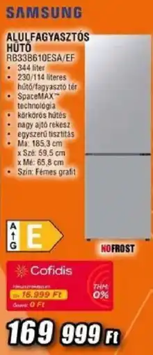 Expert Samsung alulfagyasztós hűtő ajánlat
