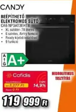 Expert Candy beépíthető elektromos sütő ajánlat