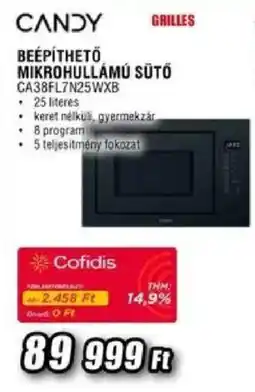 Expert Candy beépíthető mikrohullámú sütő ajánlat