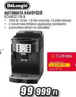 Expert DeLonghi automata kávéfőző ajánlat
