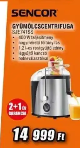 Expert Sencor gyümölcscentrifuga ajánlat