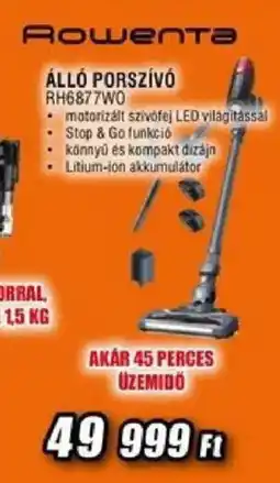 Expert Rowenta álló porszívó ajánlat