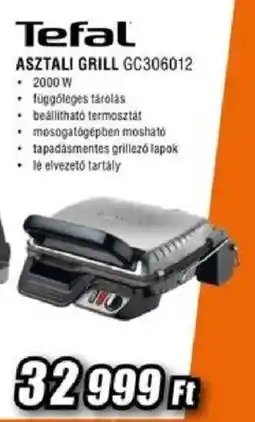 Expert Tefal asztali grill GC306012 ajánlat