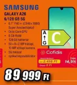 Expert Samsung galaxy A26 6/128 gb 5 g ajánlat
