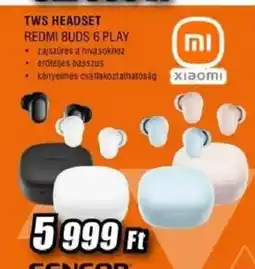 Expert Xiaomi redmi buds 6 play tws headset ajánlat