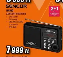 Expert Sencor SRD215B rádió ajánlat