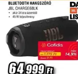 Expert Jbl CHARGE6BLK bluetooth hangszóró ajánlat
