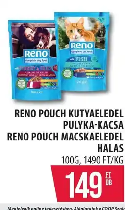 Coop Reno Pouch kutyaeledel pulyka-kacsa vagy macskaeledel halas ajánlat