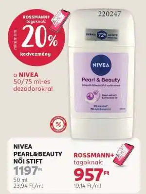 Rossmann NIVEA PEARL&BEAUTY NŐI STIFT ajánlat