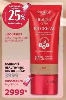 Rossmann BOURJOIS HEALTHY MIX 002 BB KRÉM ajánlat