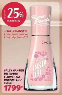 Rossmann SALLY HANSEN INSTA-DRI FLOWER 141 KÖRÖMLAKK ajánlat