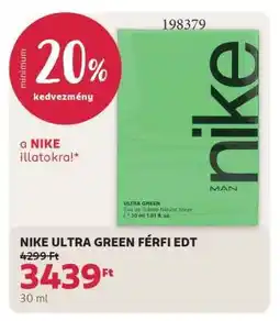 Rossmann NIKE ULTRA GREEN FÉRFI EDT ajánlat