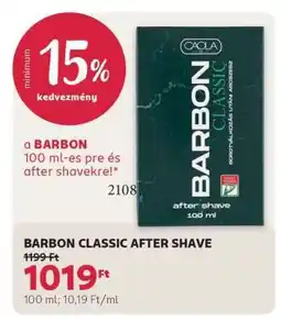 Rossmann Barbon Classic after shave ajánlat