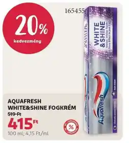 Rossmann AQUAFRESH WHITE & SHINE FOGKRÉM ajánlat