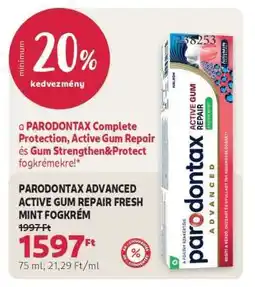 Rossmann PARODONTAX ADVANCED ACTIVE GUM REPAIR FRESH MINT FOGKRÉM ajánlat