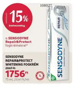 Rossmann SENSODYNE REPAIR & PROTECT WHITENING FOGKRÉM ajánlat