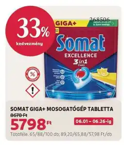 Rossmann Somat Giga mosogatógép-tabletta ajánlat