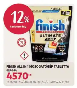 Rossmann Finish All in 1 Mosogatógép Tabletta ajánlat