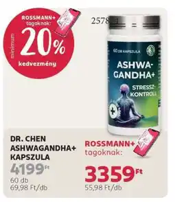 Rossmann DR. CHEN ASHWAGANDHA+ KAPSZULA ajánlat