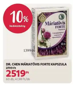 Rossmann DR. CHEN MÁRIATÖVIS FORTE KAPSZULA ajánlat