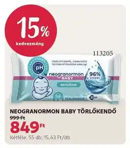 Rossmann Neogranormon Baby törlőkendő ajánlat