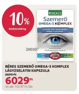 Rossmann BÉRES SZEMERŐ OMEGA-3 KOMPLEX LÁGYZSELATIN KAPSZULA ajánlat
